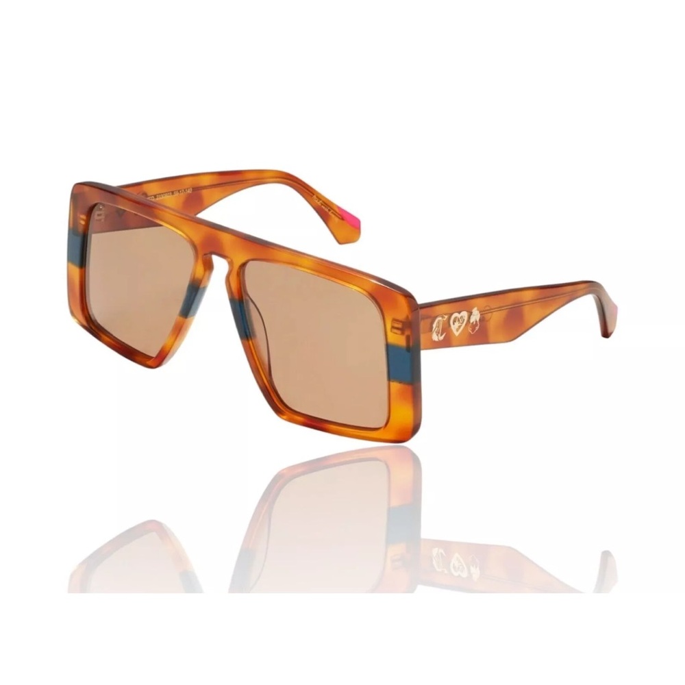 CAMILLA *Fully Booked* XL oversized square tortoise acetate statement sunglasses - Picture 3 of 7